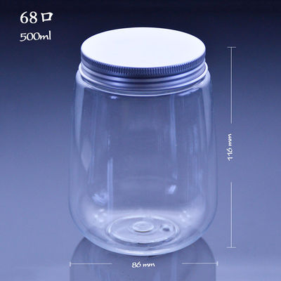 Plastikowe jednorazowe butelki na sok 500 ml 42 mm w kształcie litery U.