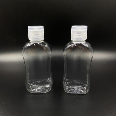 Płaska jednorazowa zakrętka o pojemności 75 ml, przenośna butelka do dezynfekcji rąk