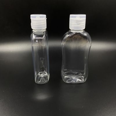 Płaska jednorazowa zakrętka o pojemności 75 ml, przenośna butelka do dezynfekcji rąk