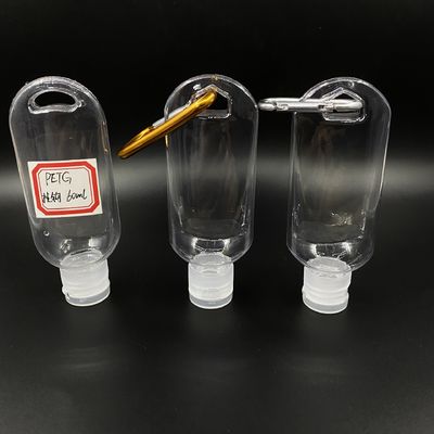 Przenośna plastikowa butelka ODM o pojemności 50 ml, odwrócona do góry nogami
